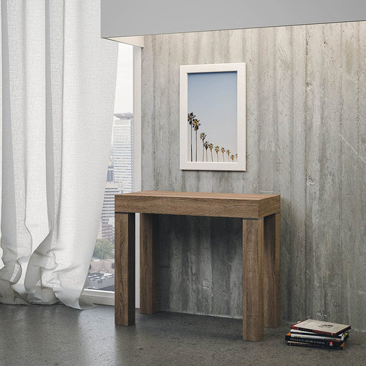 Dafne Italian Design Consolle allungabile Imperial Noce Natura
