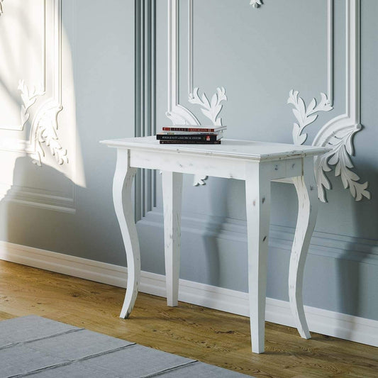 Dafne Italian Design Consolle allungabile Bassano Small Shabby Chic Bianca