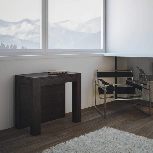 Dafne Italian Design Consolle allungabile Big Due Rovere Moro