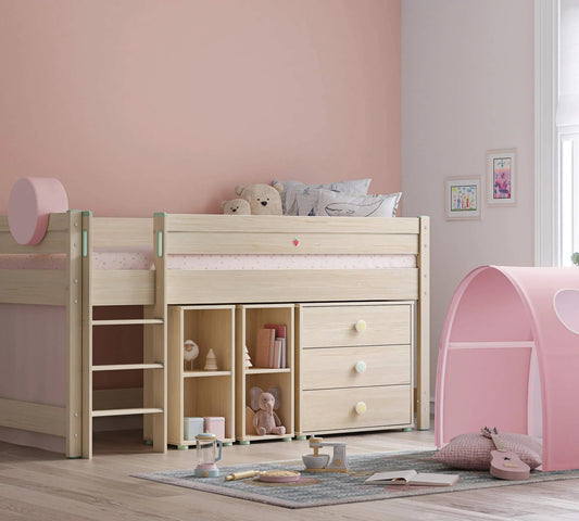Dafne Italian Design Letto Medio Alto Montes Natural