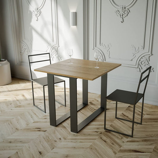 Dafne Italian Design Consolle Elettra Libra quercia natura telaio antracite