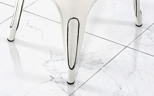 N. 2 (Due) Sedie da Pranzo - Dimensioni: cm. 51 x 45 x 85h (DFS) (Bianco)