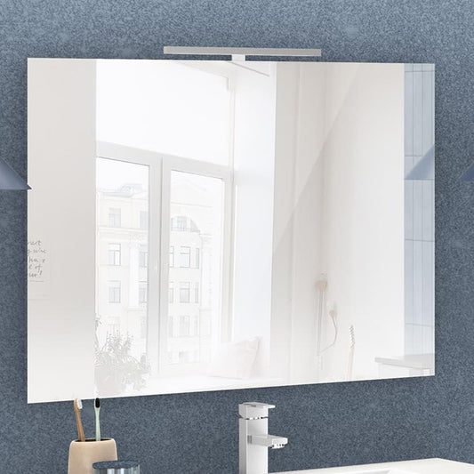Mobile da bagno sospeso "Sandie" colore bianco e grigio scuro componibile cm 81x46x189 (base, lavabo, specchio) - colonna girevole anta dx cm. 35x34x180 - mobile con anta dx cm 35x34x85