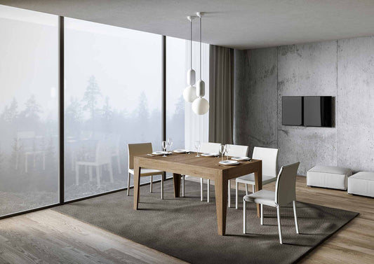 Dafne Italian Design Tavolo Cico piano quercia 90x160 + 65 gambe sagomate