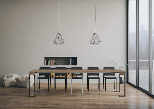 Itamoby Tecno 90cm Consolle Allungabile, Pannelli di nobilitato