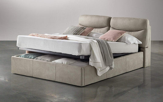 Letto matrimoniale con contenitore. cm. 183 x 224 x 103h. (Serie: Dafne-Letti-ST6)