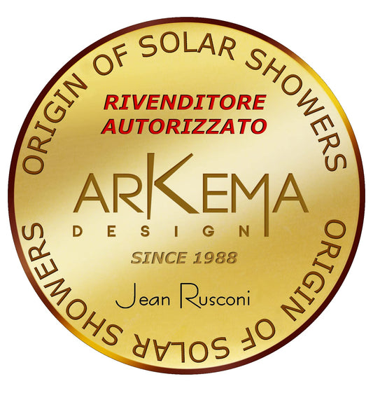 Arkema Design Doccia Solare Dada S-TL con Deviatore e Doccetta Mobile - Zaffiro
