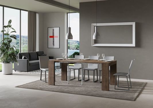 Dafne Italian Design Consolle allungabile Roxel Small Noce (allungabile fino a 300 cm)