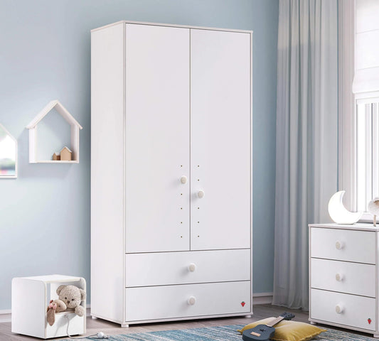 Dafne Italian Design Armadio 2 Ante Bianco Montes