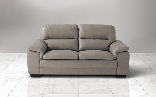 Dafne Italian Design Divano a 3 posti. Tessuto Manila Light Grey (cm. 198 x 95 x 94h)