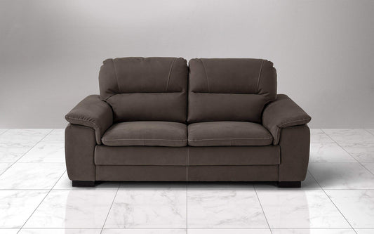 Dafne Italian Design Divano a 3 posti. Tessuto Soft Tortora (cm. 198 x 95 x 94h)