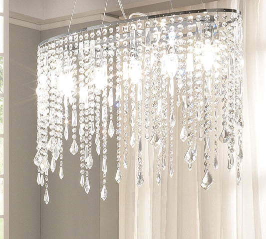 Dafne Italian Design lampadario con cristalli 5 luci - compatibile con lampadina class