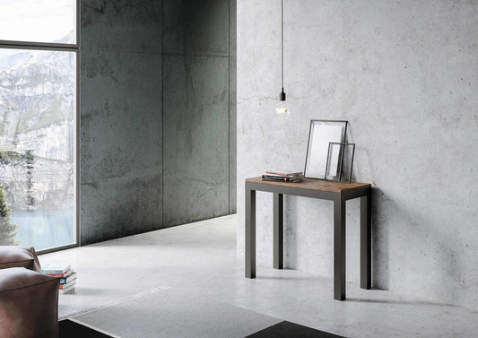 Dafne Italian Design Consolle Everyday Evolution Noce telaio antracite