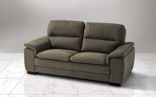 Dafne Italian Design Divano a 3 posti. Tessuto Soft Elephant (cm. 198 x 95 x 94h)