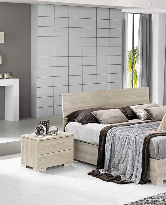 Dafne Italian Design Camera Completa - Effetto Olmo Naturale (cm. 183 x 55 x 247h)