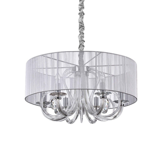 Dafne Italian Design Lampadario a 6 luci - Argento