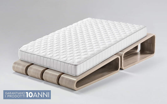 Dafne Italian Design Materasso Una Piazza e Mezza Ortopedico in Eliocell Firm (cm. 120 x 190 x 18h)