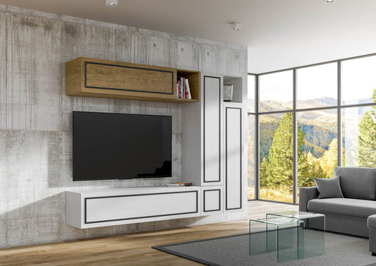 Dafne Italian Design Libreria Composizione A08EV L.254 H194 P.39,5