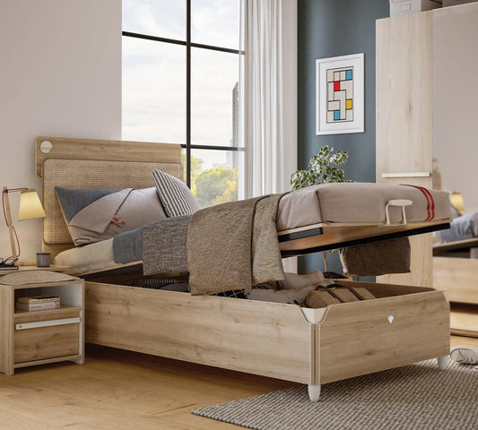 Dafne Italian Design Letto Linea Duo con Rete (120x200 Cm)
