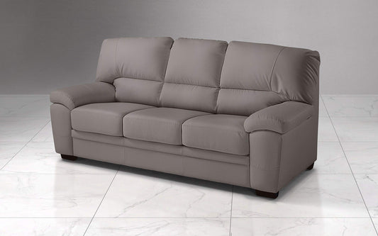Dafne Italian Design Divano a 3 posti. Similpelle Talpa (cm. 210 x 90 x 95h)