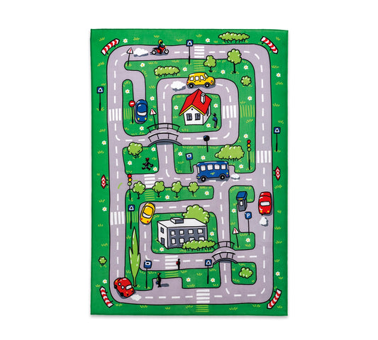 Dafne Italian Design Tappeto Morbido Traffic (100x150 Cm)