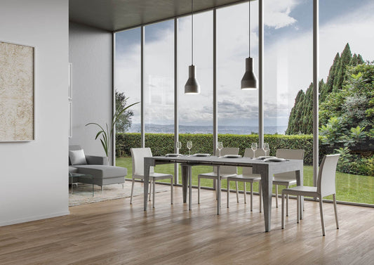 Dafne Italian Design Consolle Allungabile Isotta Cemento