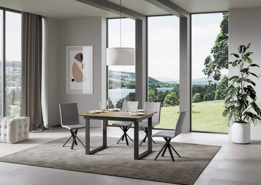 Itamoby, Tavolo Bandos Allungabile Quercia Natura 90x120 allungato 180