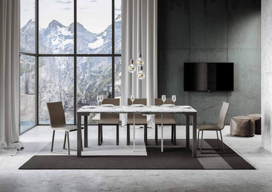 Dafne Italian Design Consolle Everyday Evolution Itamoy Marmo telaio antracite