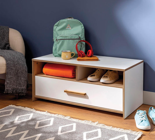 Dafne Italian Design Ottomana Modera con Cassetto