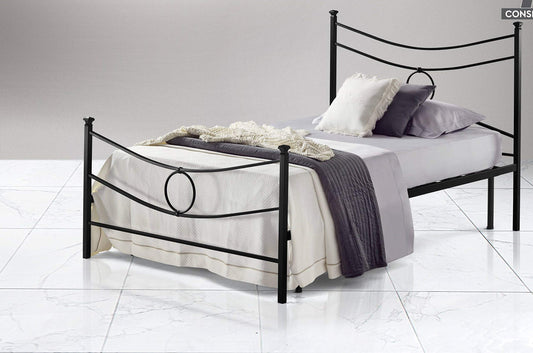 Dafne Italian Design Letto Una Piazza e Mezza in Ferro battuto (cm. 136 x 204 x 118h)