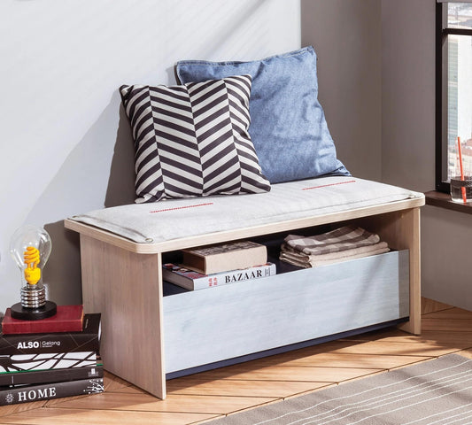 Dafne Italian Design Trio Ottoman con Cassetti