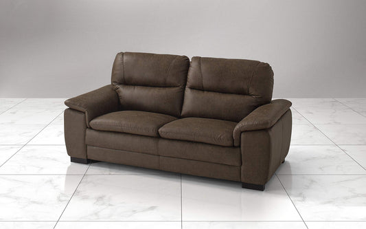 Dafne Italian Design Divano a 3 posti. Tessuto Manila Siena (cm. 198 x 95 x 94h)