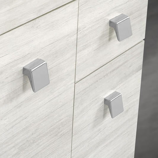 Mobile da bagno "Missy" finitura quercia bianca composto da: componibile bagno cm. 105x50x190 (base, lavabo, specchio, pensile) - colonna 2 ante cm. 69x34x150 - mobile con anta e cassetto cm. 34x34x80