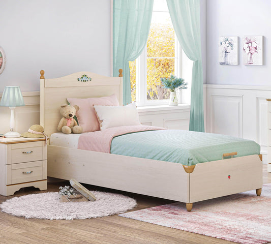 Dafne Italian Design Flora (Nuovo) Letto con Rete (100x200 Cm)