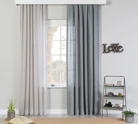 Dafne Italian Design Elegante Tulle Grigio (210x260 Cm)