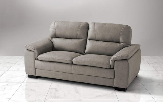 Dafne Italian Design Divano a 3 posti. Tessuto Manila Light Grey (cm. 198 x 95 x 94h)