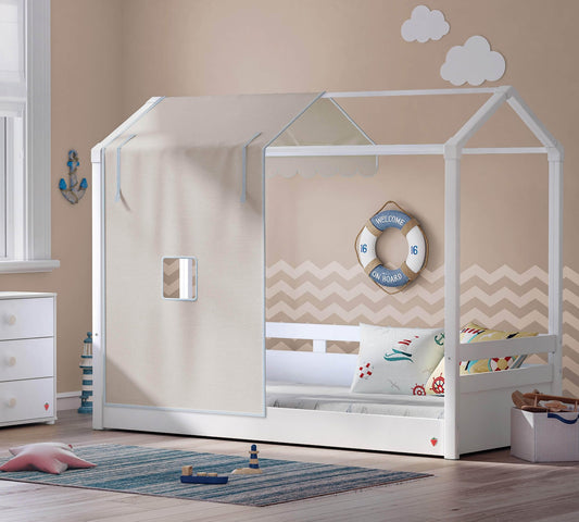 Dafne Italian Design Mezza Tenda per Letto a Tetto Piano Montes Crema