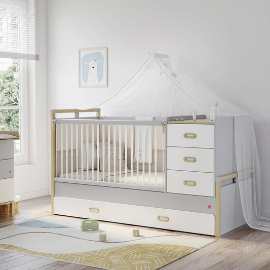 Dafne Italian Design Cleo Baby Lettino trasformabile per Bambini (80X180 cm)