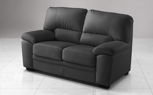 Dafne Italian Design Divano a 2 posti. Similpelle Grigio (cm. 155 x 90 x 95h)