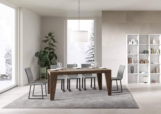 Itamoby, Tavolo Naxy Allungabile Noce 90x160 allungato 420