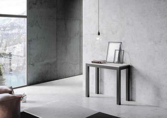 Dafne Italian Design Consolle Everyday Evolution Bianco Frassino telaio antracite