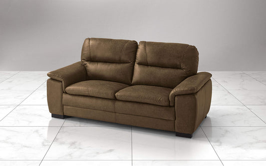 Dafne Italian Design Divano a 3 posti. Tessuto Manila Camel (cm. 198 x 95 x 94h)
