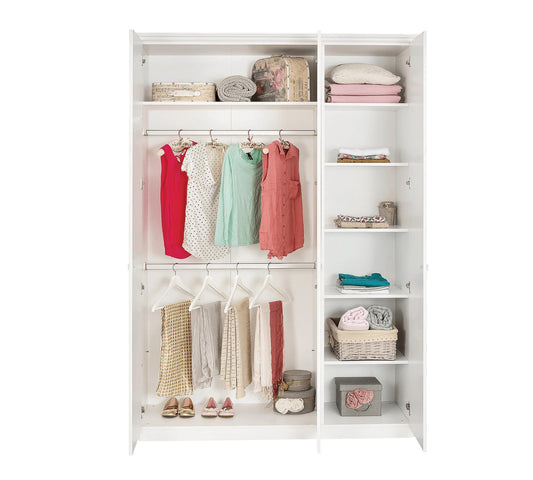 Dafne Italian Design Armadio 3 Ante (Grigio) Grey Selena