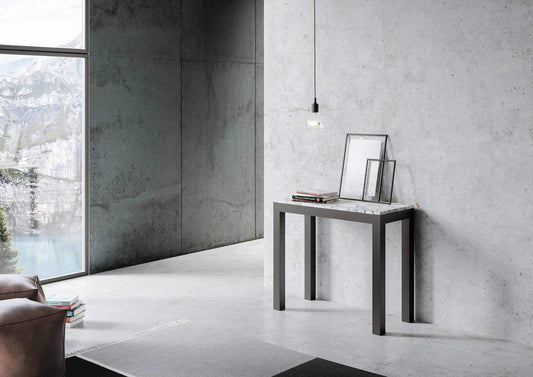 Dafne Italian Design Consolle Everyday Evolution Itamoy Marmo telaio antracite