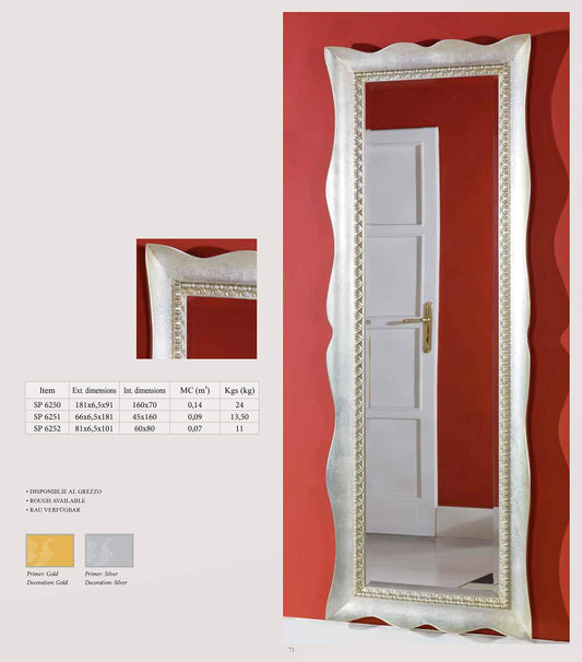 Dafnedesign.Com - specchiera in Foglia Argento 925 - Made in Italy (LXI)