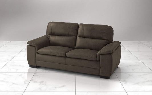 Dafne Italian Design Divano a 3 posti. Tessuto Manila Grigio Scuro (cm. 198 x 95 x 94h)
