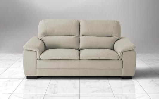 Dafne Italian Design Divano a 3 posti. Tessuto Soft Grigio Chiaro (cm. 198 x 95 x 94h)