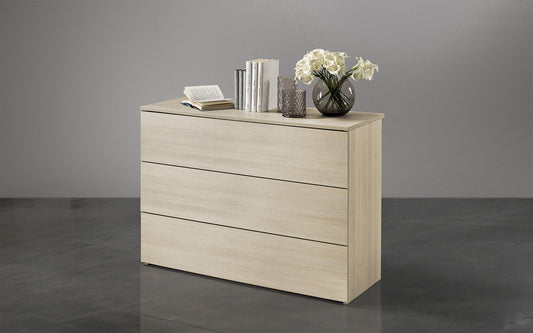 Dafne Italian Design Camera Completa - Effetto Pino Chiaro (cm. 240 x 52 x 236h)