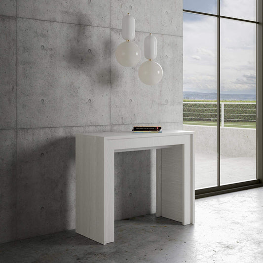 Dafne Italian Design Consolle allungabile Mia Small Bianco Frassino