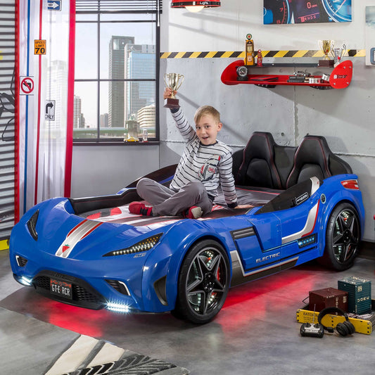 Çilek GT-eAuto Letto Macchina per Bambini - (99x191 Cm) - Nuovo Blu